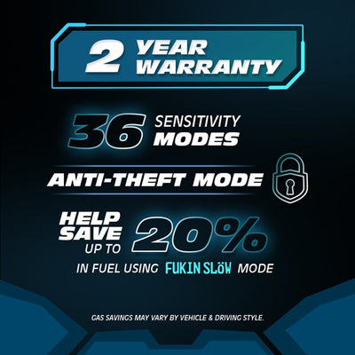 FT08 Fukin Tuned has a 2-year warranty and has an anti-theft mode, helping you save up to %20 fuel. The good news, it also does not void your car's warranty and can be removed any time you want.