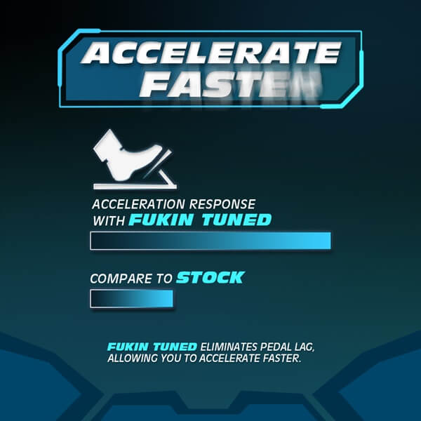 FT08 Fukin Tuned increases your car's acceleration and reduces the time which you reach the power, tuning with FT is a right decision