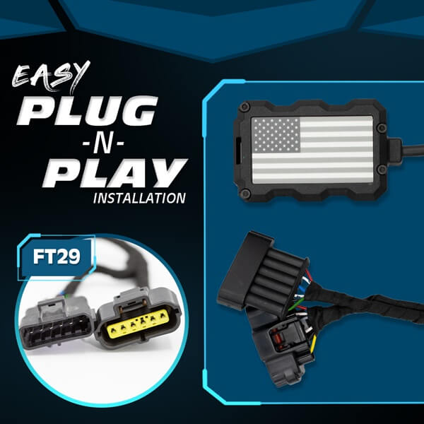 FT29 Fukin Tuned is specialized for your car's gas pedal sensor socket; because of that every model can have different socket type, but the effect is the same