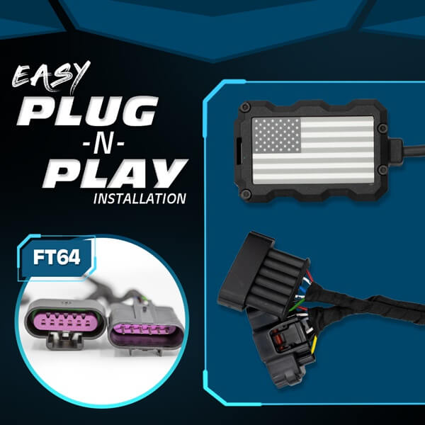 FT64 Fukin Tuned is specialized for your car's gas pedal sensor socket; because of that every model can have different socket type, but the effect is the same